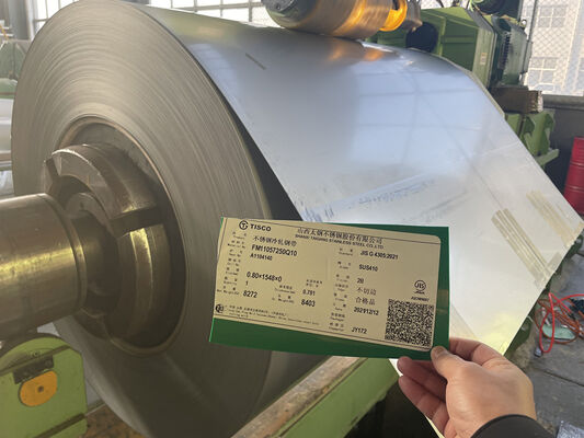Tisco 410 Stainless Steel Cold Rolled Narrow Strip In Coils