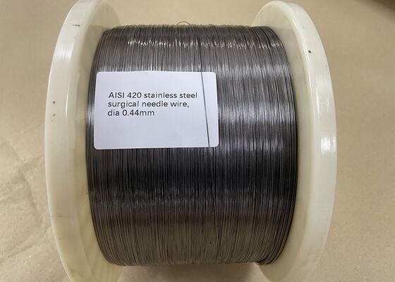 İğneler İçin Rulo Grade AISI 420'de Soğuk Çekilmiş Paslanmaz Çelik Tel